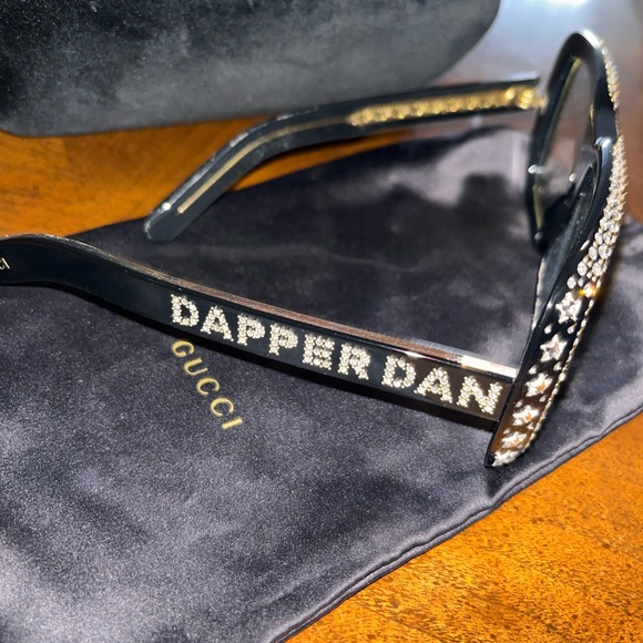 Dapper Dan Crystal Logo Retro glasses CLEAR LENS main image 5